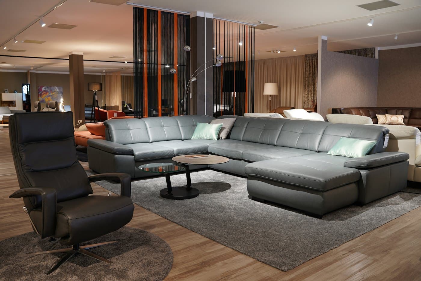 A furniture showroom