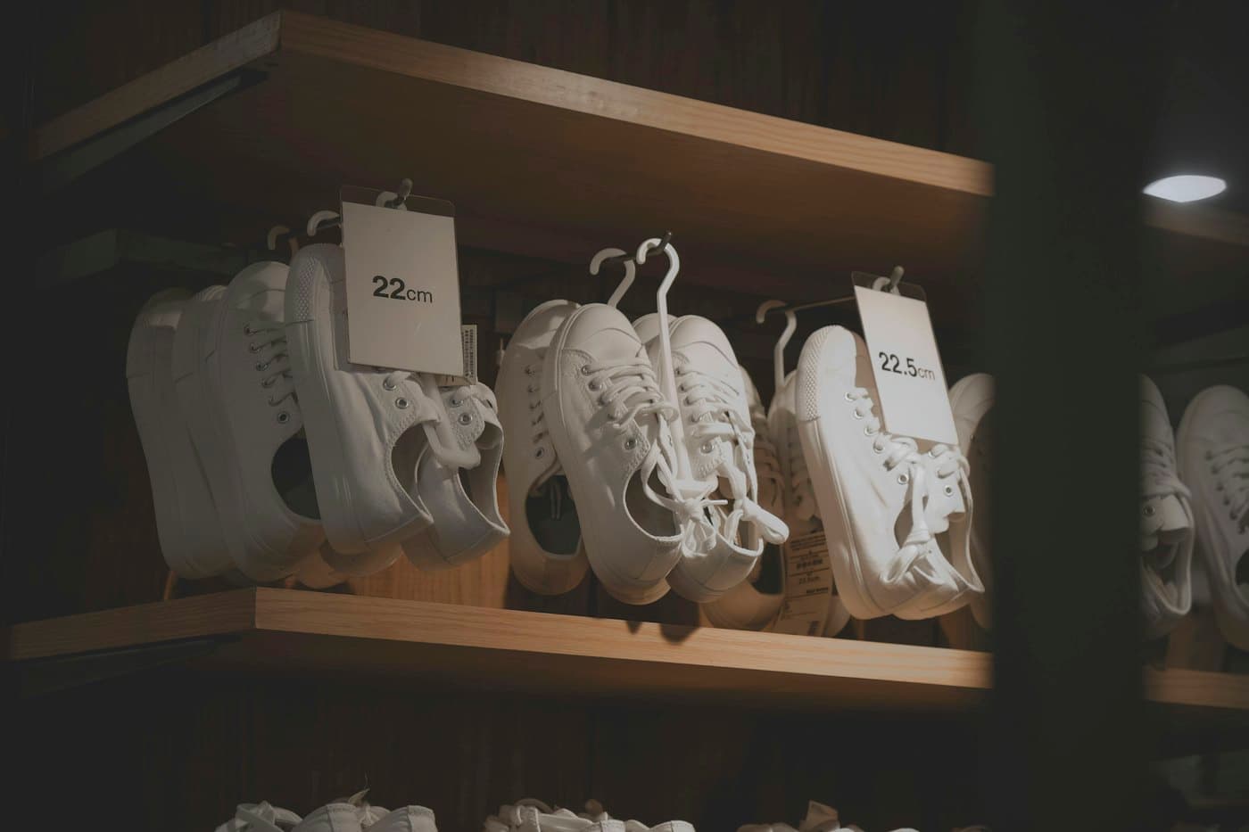 New sneakers with price tags